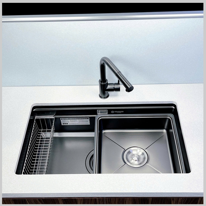Chậu rửa bát 1 hố rộng SENSUTO S8645DSA thiết kế sâu tiện lợi