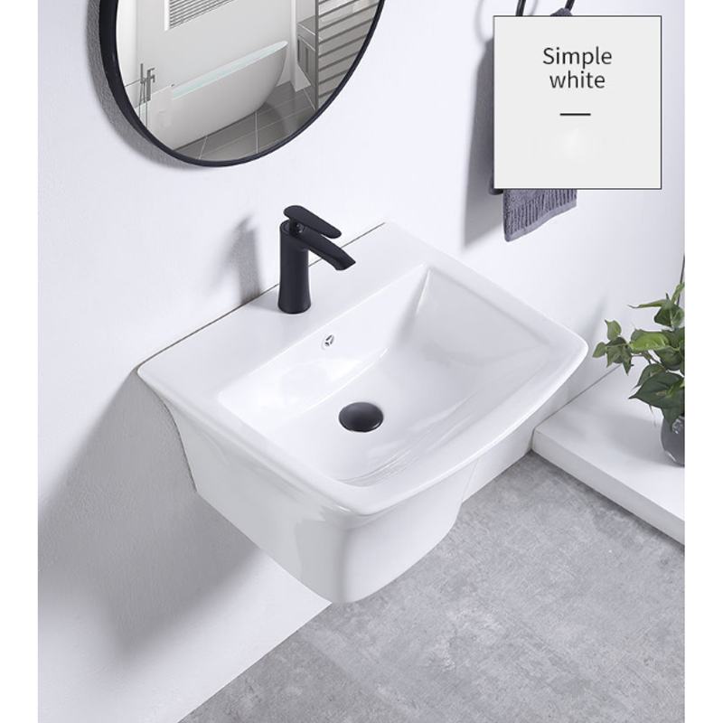 Chậu rửa mặt treo tường sứ men Nano tiết kiệm diện tích phòng tắm