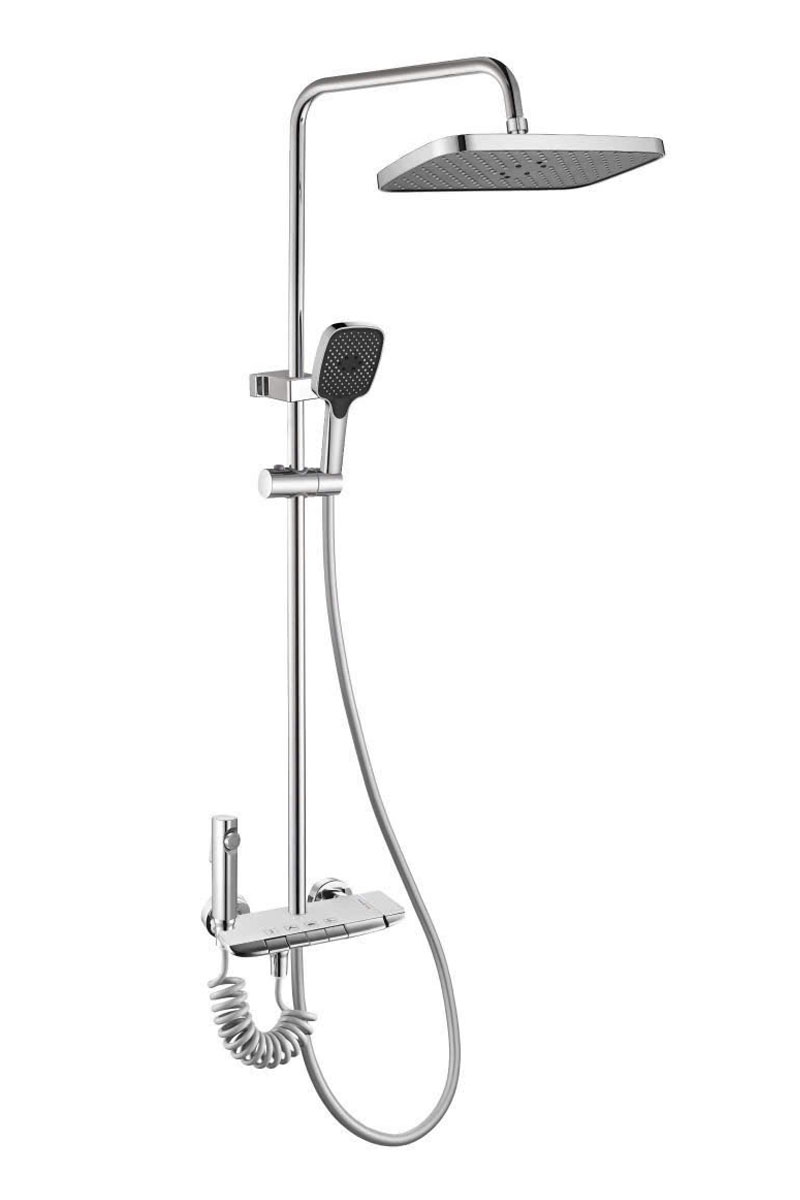 Sen cây nóng lạnh đồng mạ Crom bền bỉ trong combo phòng tắm AV106