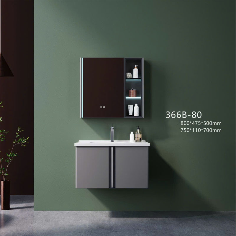 Tủ chậu lavabo và gương LED hiện đại thuộc combo thiết bị vệ sinh AV108