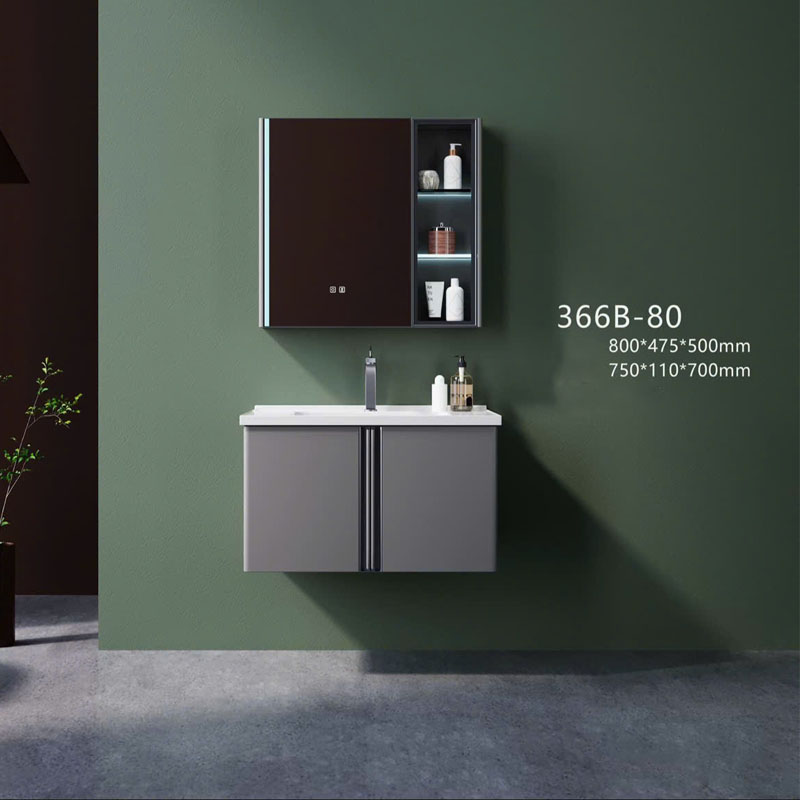 Tủ chậu lavabo và gương LED hiện đại thuộc combo thiết bị vệ sinh AV109