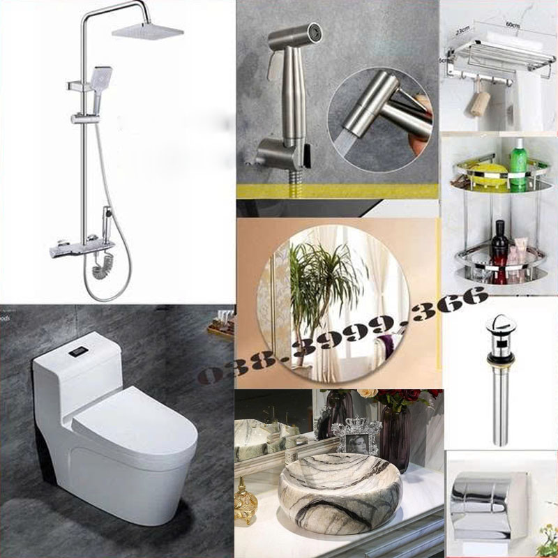 Combo phòng tắm giá rẻ 10 món đầy đủ thiết bị vệ sinh