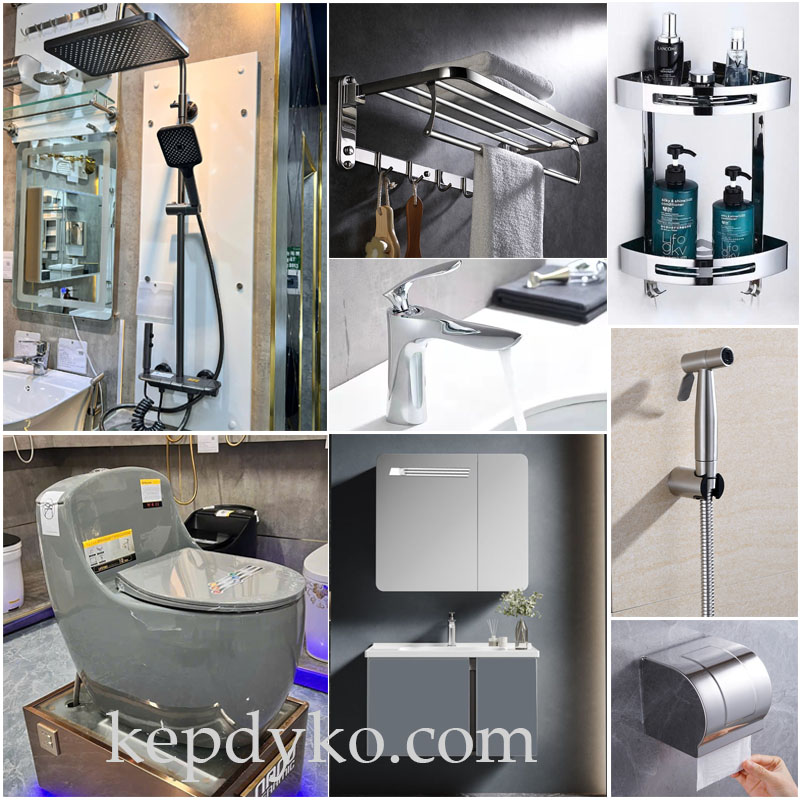 Combo phòng tắm KBS861 VIP – trọn bộ thiết bị vệ sinh cao cấp, thiết kế đồng bộ