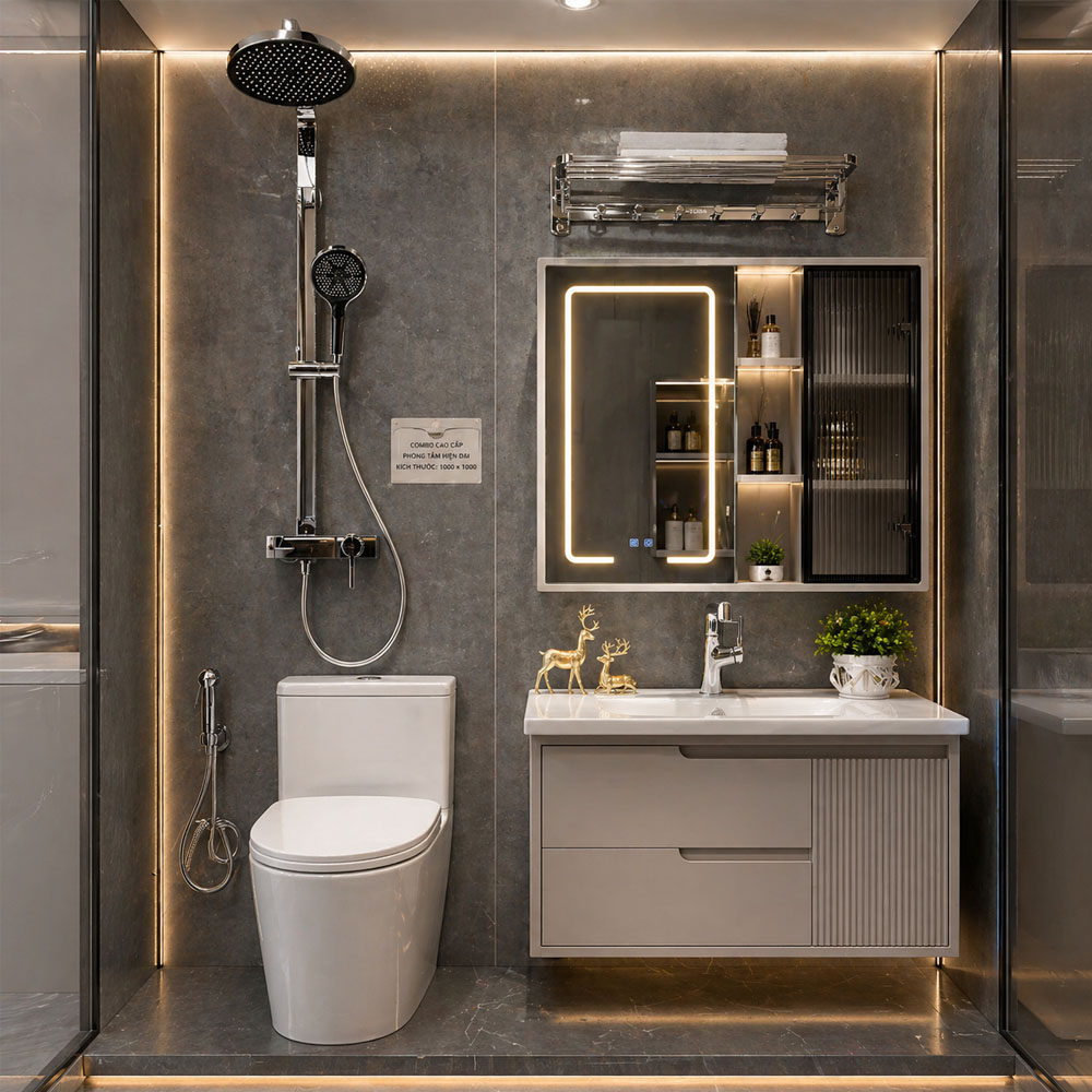 Trọn bộ combo thiết bị vệ sinh VIP RG008VIP đẳng cấp thượng lưu