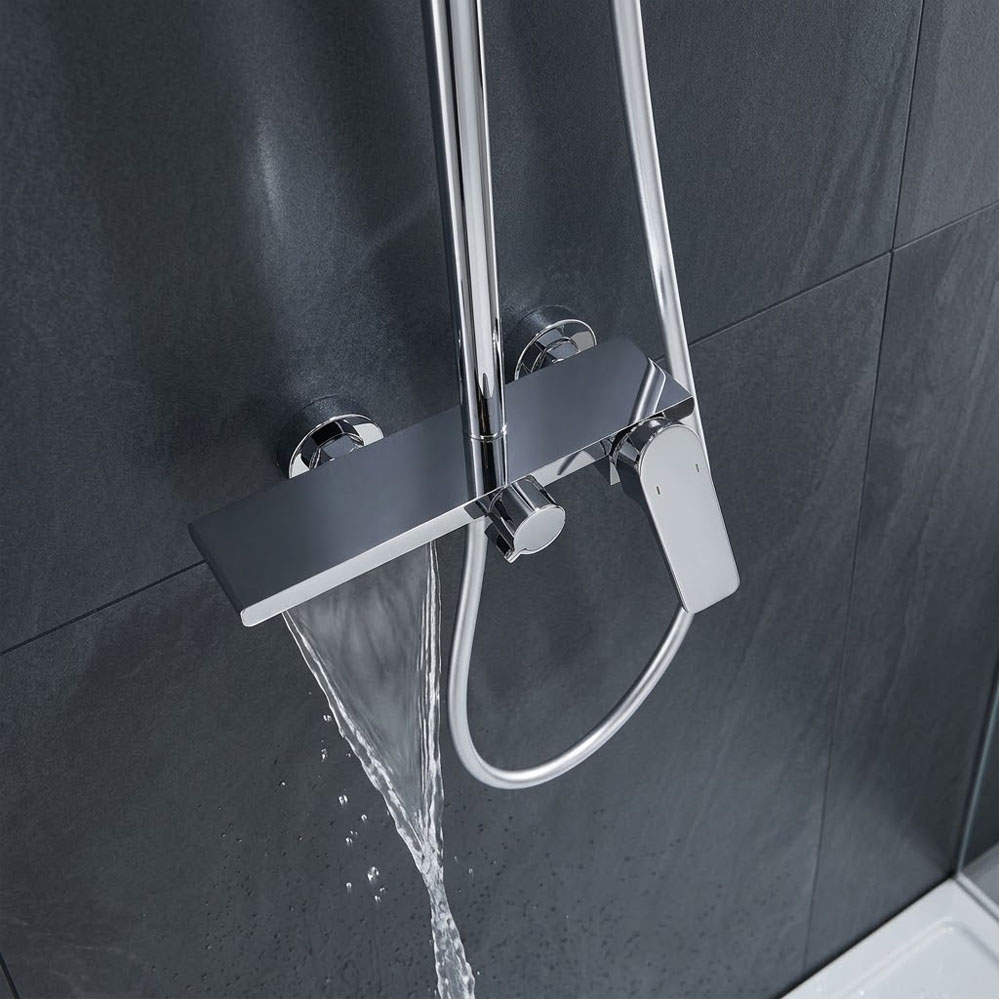 Củ sen đồng thau mạ Niken Crom 4 lớp với núm vặn điều khiển sen cây SC88