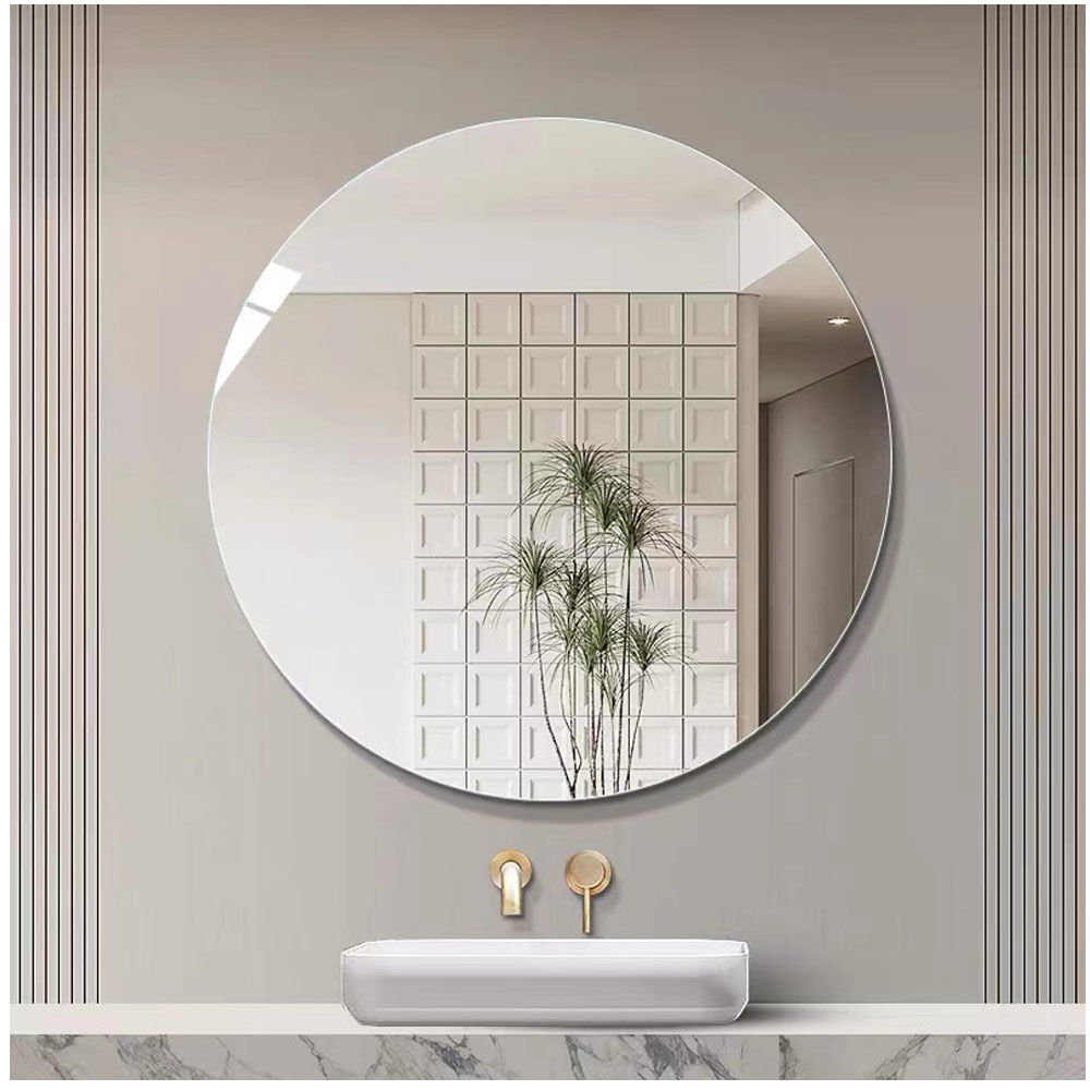 Gương soi nhà tắm tráng bạc kích thước 60x60cm chống ố mốc sắc nét