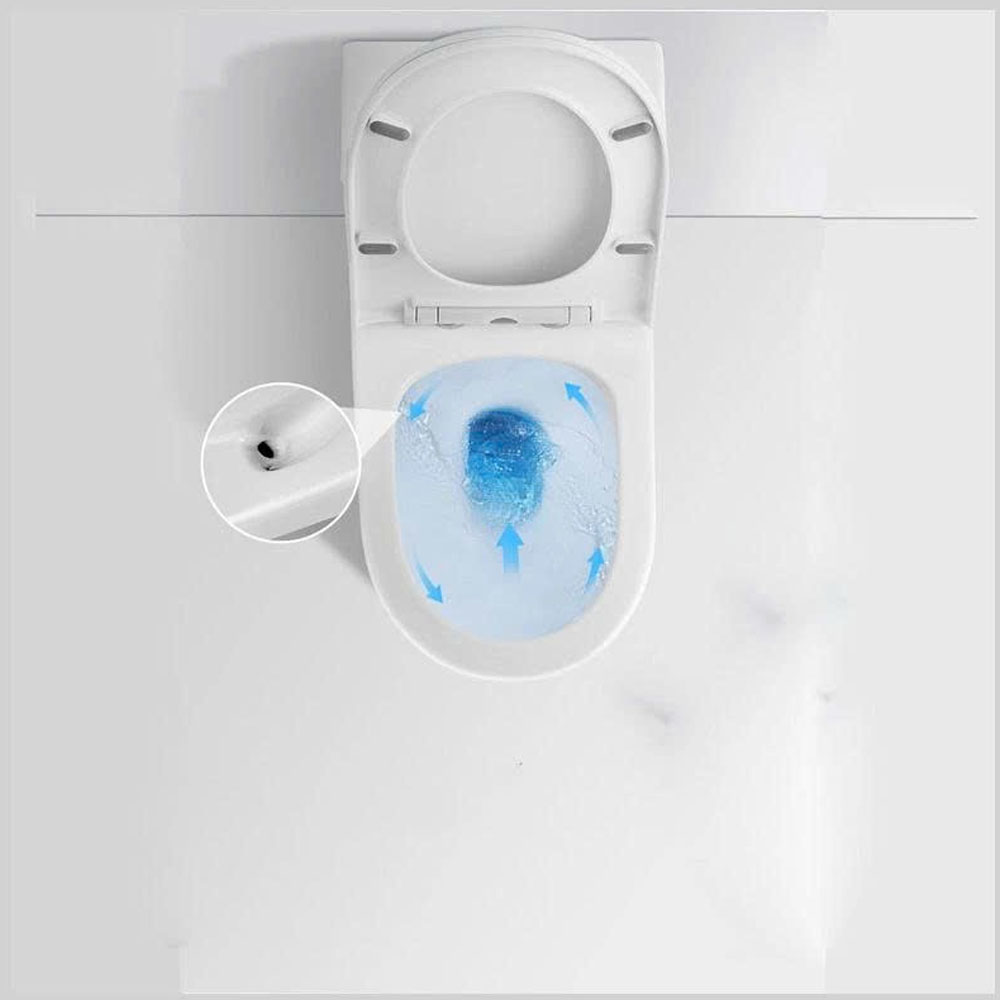 Cơ chế xả xoáy Siphonic 360 độ xả mạnh cuốn trôi chất bẩn bồn cầu SKL20S