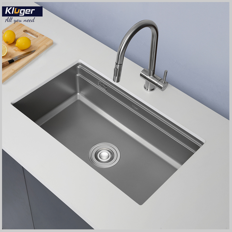 Hình ảnh lắp đặt âm bàn chậu rửa bát KWU8161FS – S76 Plus