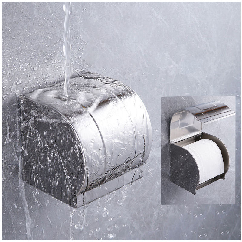 Lô giấy inox 304 sang trọng, chống nước trong Combo Thiết Bị Vệ Sinh 106
