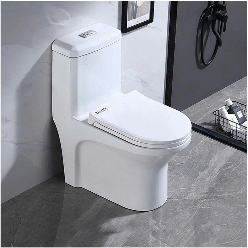 Bề mặt men sứ Nano tuyết chống bám dính kháng khuẩn bồn cầu 1 khối SKL20S