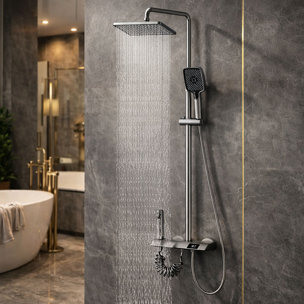 Sen cây nóng lạnh cao cấp mã 265K mạ Titan màu xám chống oxy hóa