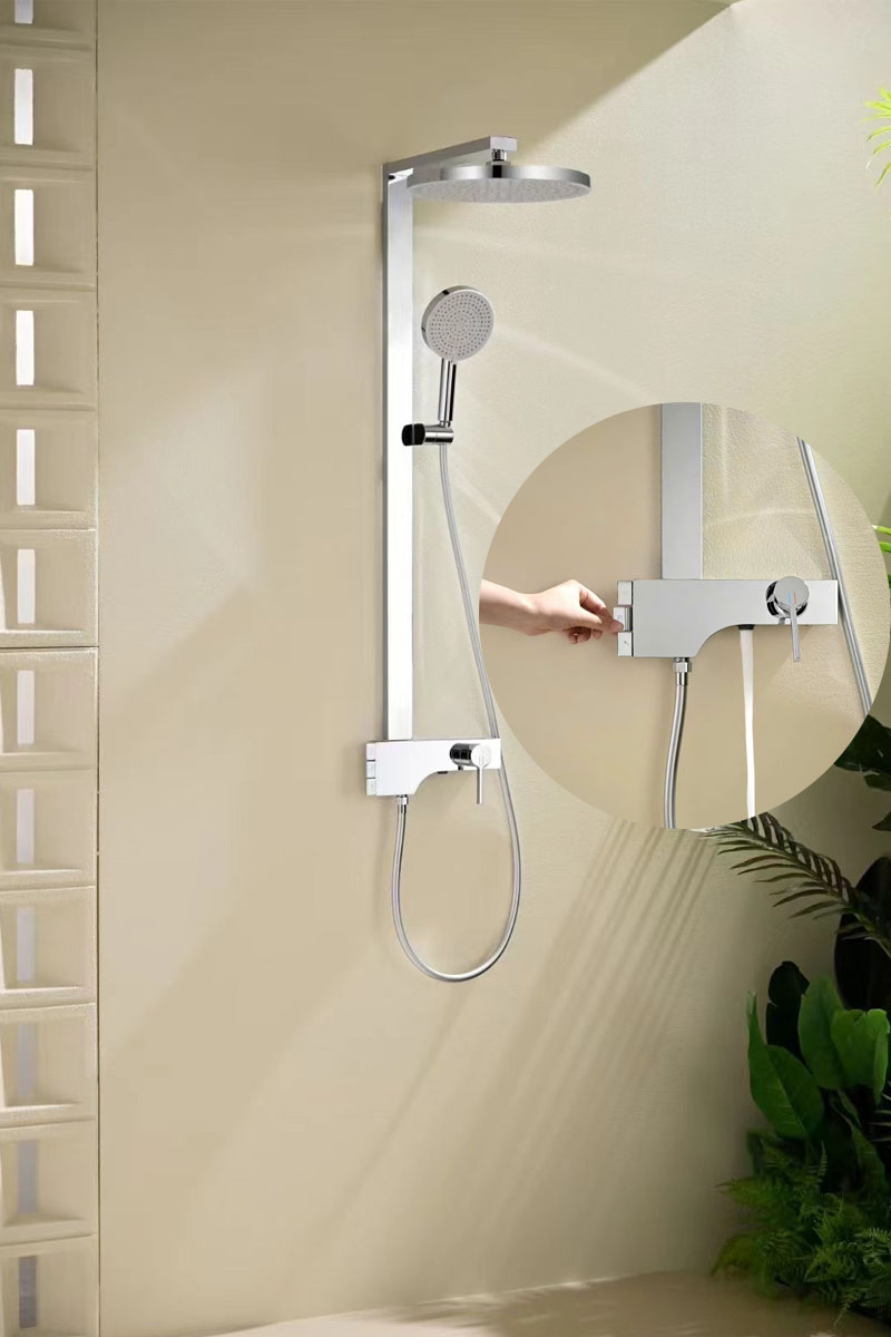 Sen cây nóng lạnh đồng mạ crom cao cấp combo phòng tắm AV186