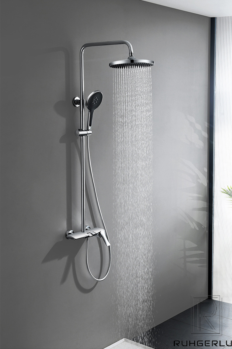 Sen tắm đứng đồng mạ crom SC4060K công nghệ Hàn Quốc trong combo phòng tắm CB25