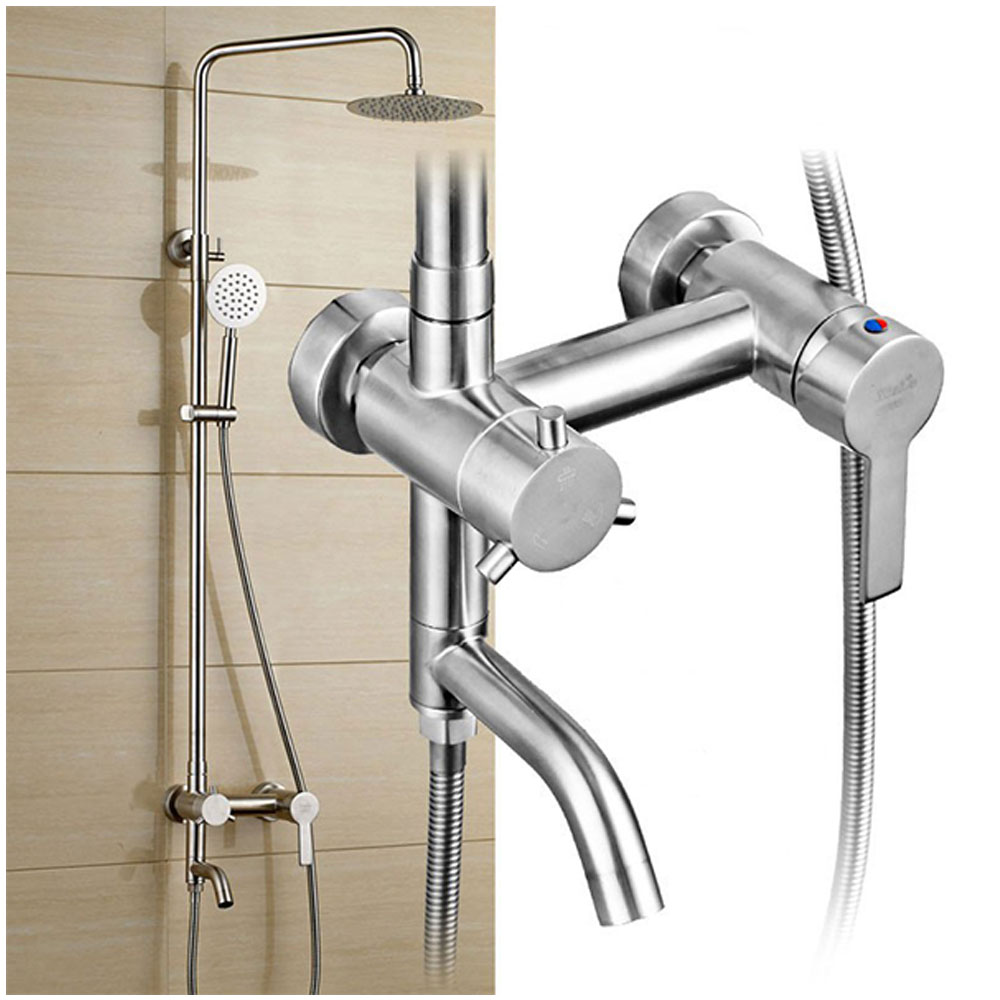 Sen tắm nóng lạnh Inox 304 nguyên bản không mạ chống bong tróc vĩnh viễn