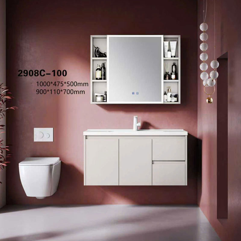 Khoang lưu trữ gọn gàng của tủ chậu phòng tắm YS2908C