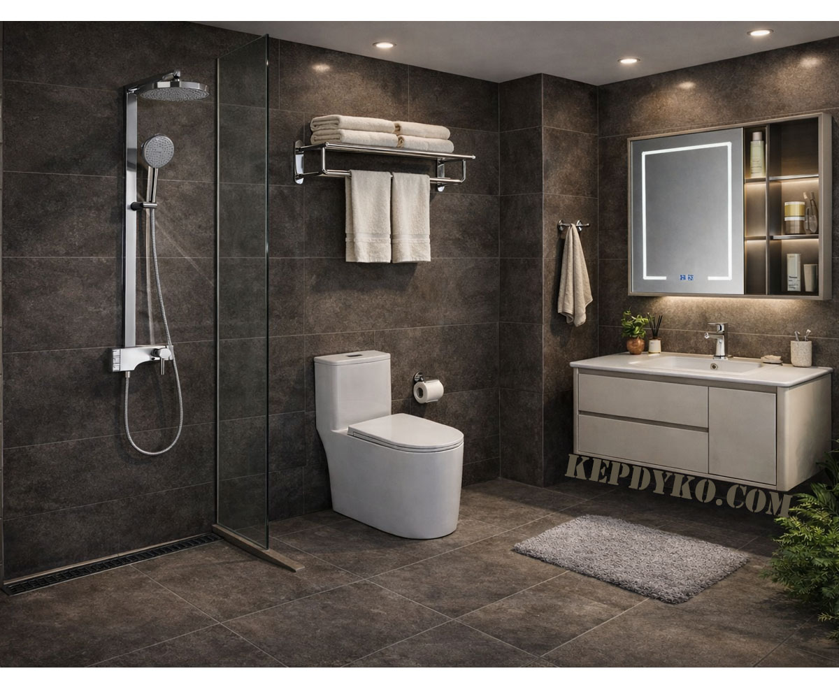 Trọn bộ combo thiết bị vệ sinh nhà tắm AV110 VIP cao cấp