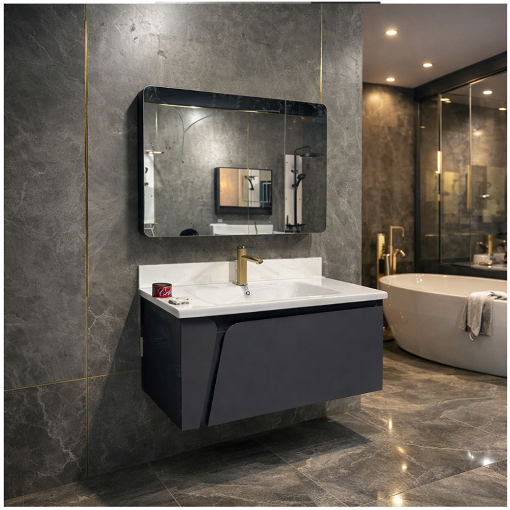 Tủ chậu Lavabo chất liệu Inox kết hợp nhựa PVC chống nước tuyệt đối