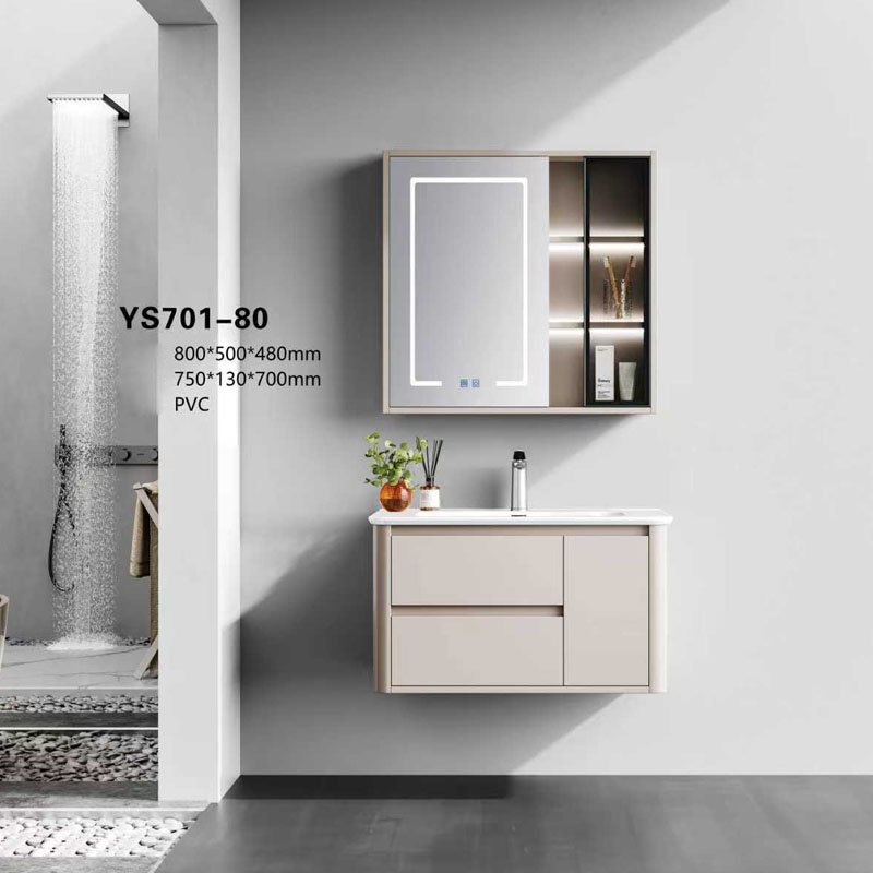 Tủ chậu lavabo nhựa PVC nguyên sinh combo thiết bị vệ sinh AV186