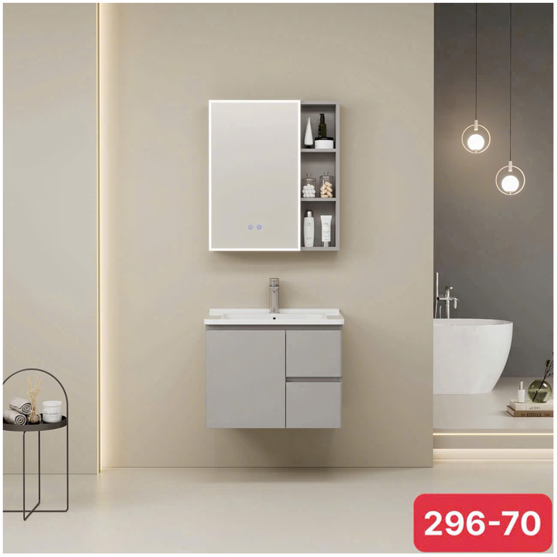 Chất liệu PVC kết hợp nhôm tổ ong chống nước của tủ chậu R96