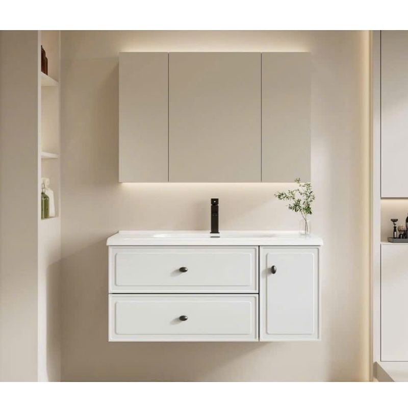 Tủ lavabo PVC 822 thiết kế hiện đại kiểu dáng tối giản