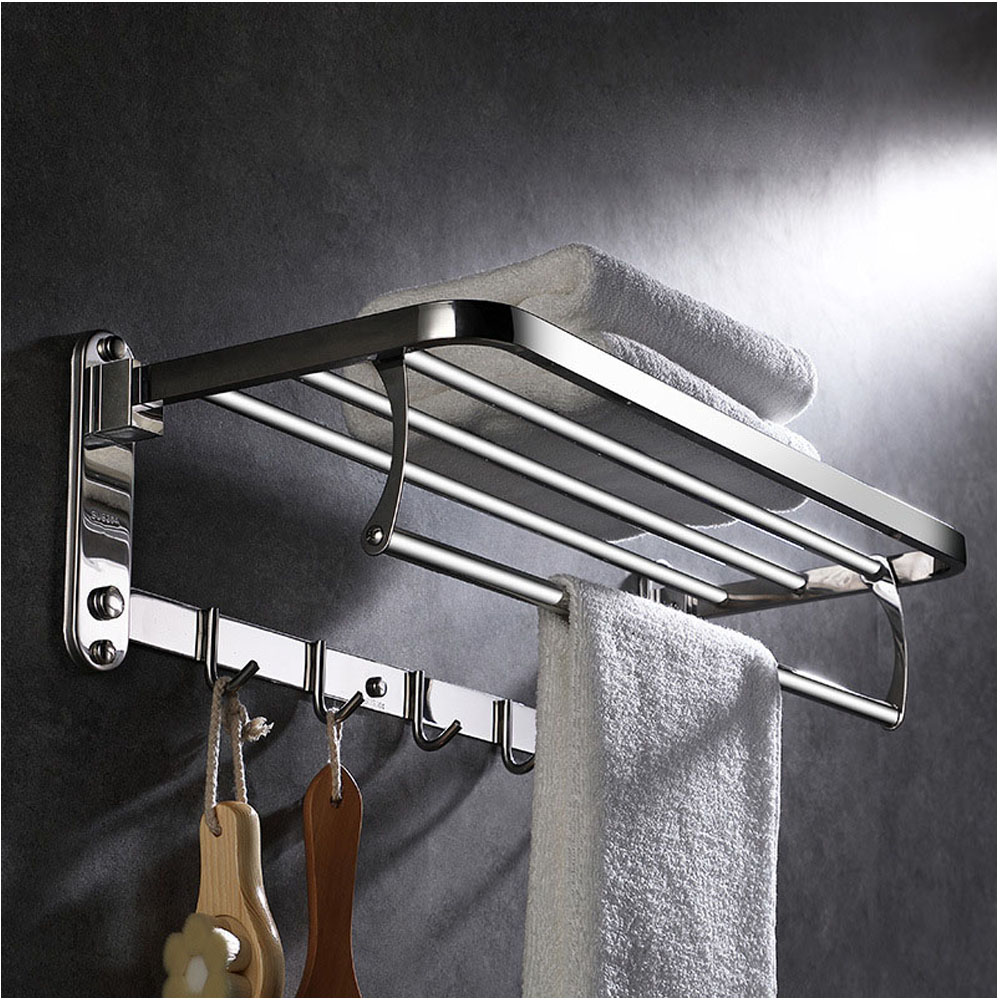 Vắt khăn giàn Inox 304 đa năng chống gỉ sét trong bộ phụ kiện phòng tắm VIP.