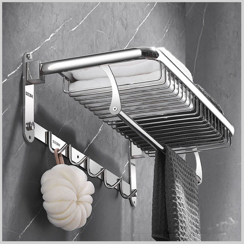 Vắt khăn giàn phòng tắm TD17 làm từ inox 304, tiện dụng và chống gỉ