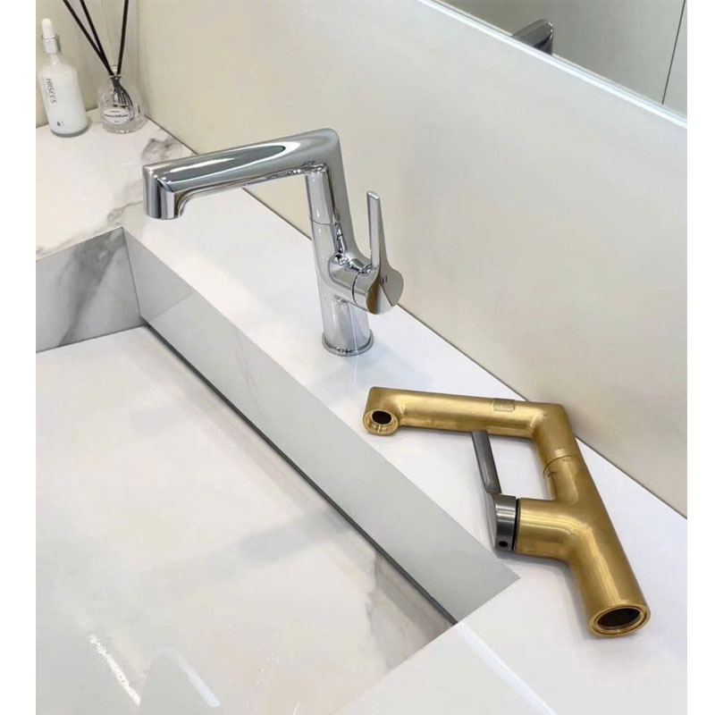 Vòi lavabo nóng lạnh RGL018 chất liệu đồng thau cao cấp