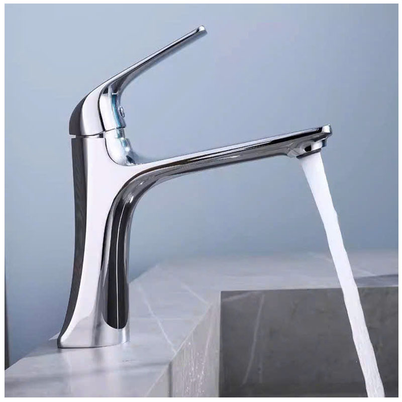 Vòi chậu lavabo nóng lạnh RGL5001 Lux thân đồng thau nguyên khối bền bỉ.