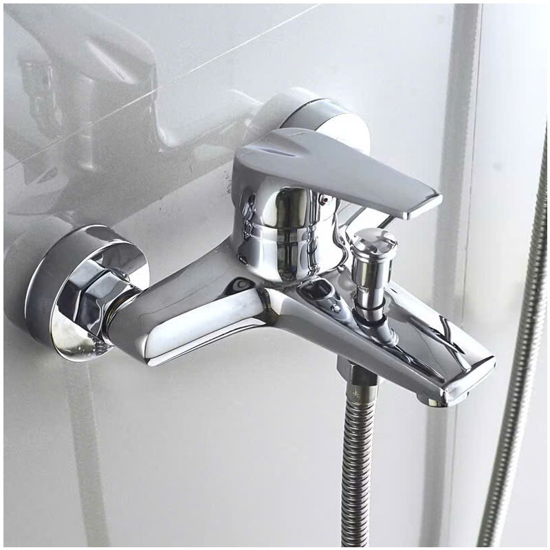 Bộ vòi sen tắm tay nóng lạnh chất liệu đồng mạ Crom chống gỉ sét