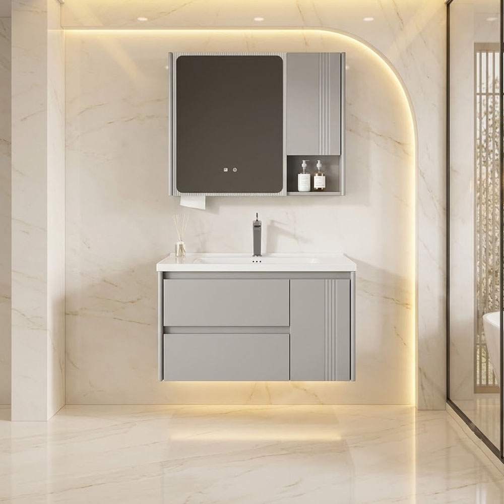 Bộ Tủ Chậu Lavabo Inox YS115C – Inox 304 Chống Nước Tuyệt Đối, Siêu Bền