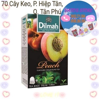 Trà đào túi lọc Dilmah 30g ( 20 gói × 1.5g ) / Trà Dilmah vị đào 30g