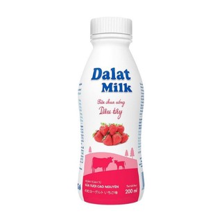 Sữa chua uống Dalatmilk dâu 200ml