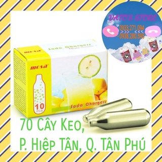 Gas soda MOSA hộp 10 viên - CO2 Charger