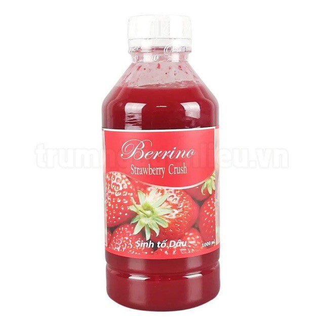 Sinh tố BERRINO vị dâu chai 1.0 lít