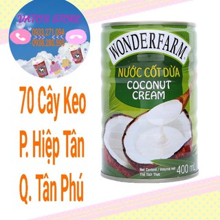 Nước cốt dừa Wonderfarm đóng hộp lon 400ml