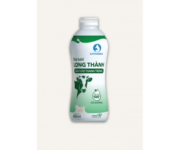 Sữa Thanh Trùng LONG THÀNH có đường - Bình 880ml