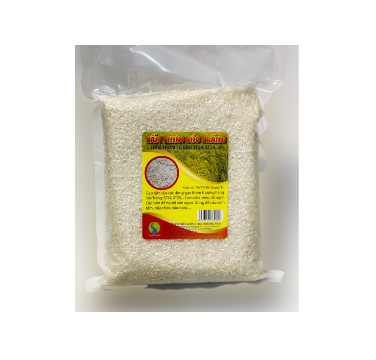 Bao 25kg GẠO TẤM THƠM ST25 SÓC TRĂNG (Túi rút chân không 1kg) / 5 túi gạo tấm thơm sóc trăng tấm thơm từ gạo ST24 , St25