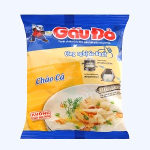Cháo ăn liền ASIA FOODS GẤU ĐỎ cá bịch 50g