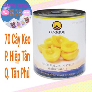 Đào ngâm đóng hộp Boddob Thái Lan lon 820gr