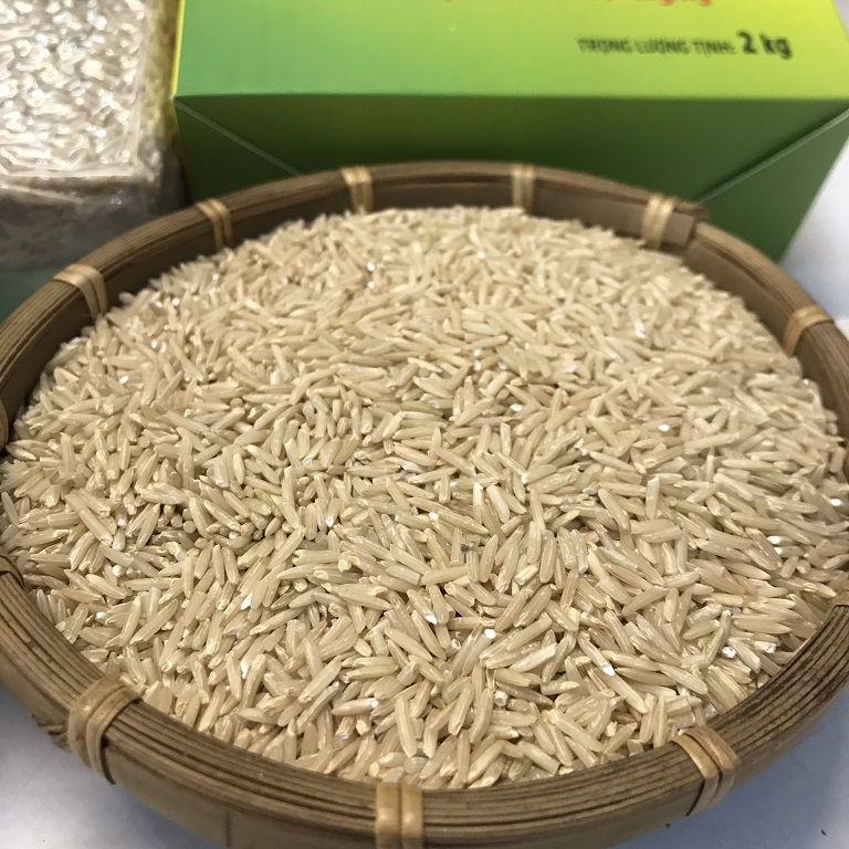 Thùng 8 hộp 2kg gạo mầm gaba sóc trăng ST25 / Combo 2 hộp Gạo Mầm Gaba ST25 hộp 2kg Gạo Ông Cua Đặc Sản Sóc Trăng