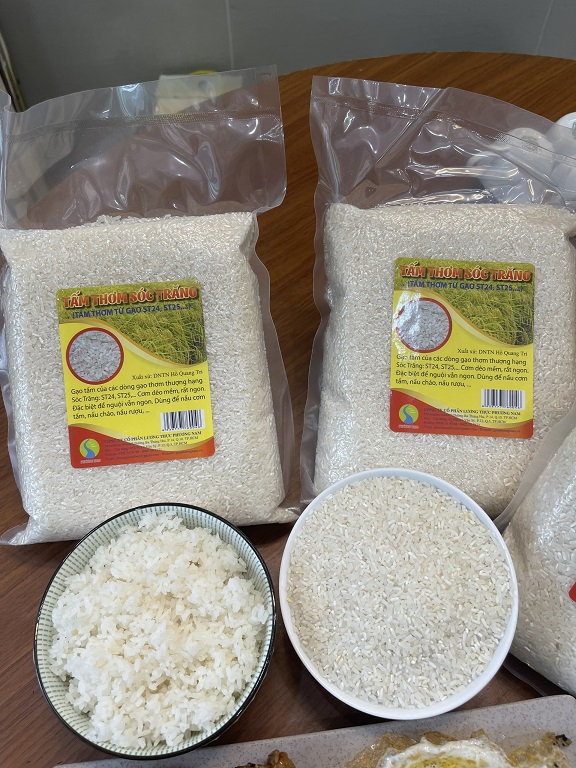 Bao 25kg GẠO TẤM THƠM ST25 SÓC TRĂNG (Túi rút chân không 1kg) / 5 túi gạo tấm thơm sóc trăng tấm thơm từ gạo ST24 , St25