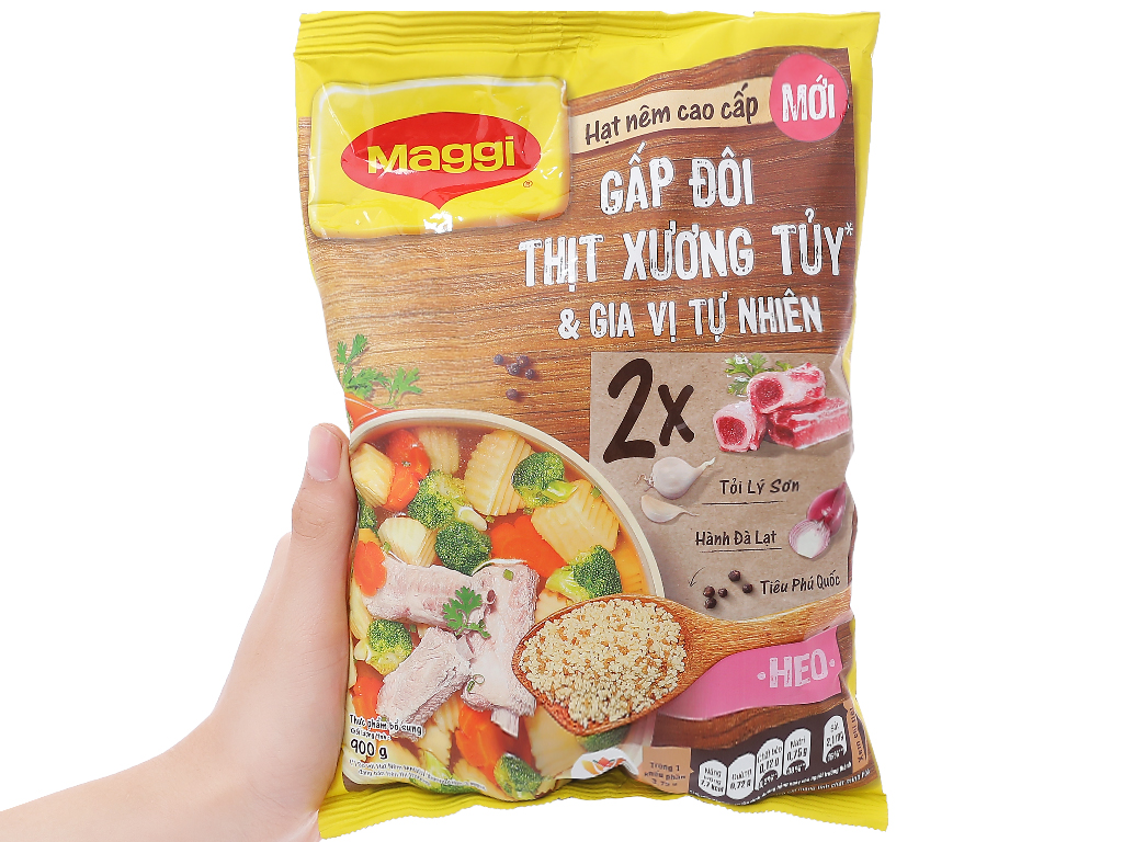 Hạt nêm MAGGI xương hầm bịch 900g