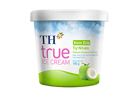Kem ăn TH TRUE ICE CREAM dừa hộp 180g