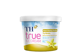 Kem ăn TH TRUE ICE CREAM vanilla hộp 50g