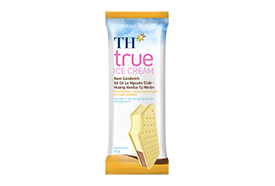 Kem ăn TH TRUE ICE CREAM sandwich socola cây 62g