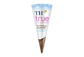 Kem ăn TH TRUE ICE CREAM ốc quế socola cây 73g