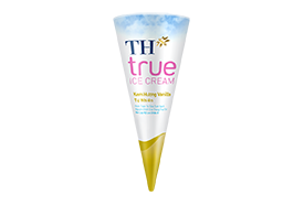 Kem ăn TH TRUE ICE CREAM ốc quế vanilla cây 73g
