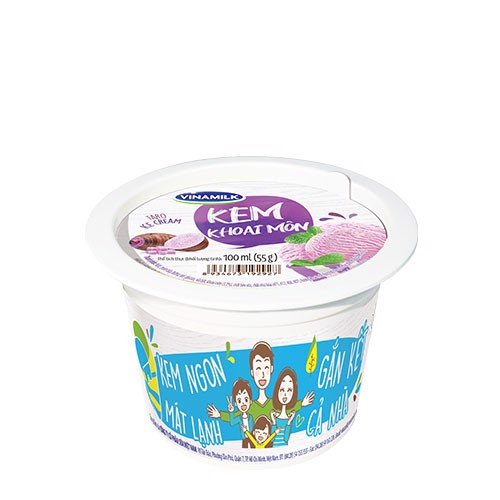 Kem ăn VINAMILK khoai môn ly 100ml