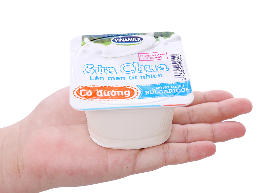 Sữa Chua VINAMILK Có Đường Hộp 100g Lốc 4 Hộp