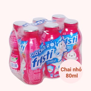 Sữa chua uống FRISTI dâu hộp 80ml lốc 6